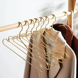 Clothes Hanger 10pcs Non-Slip Skirt Coat Drying Hanger Wardrobe Clothing Storage Sapce Save Organiser Metal Hanger Drop 240118