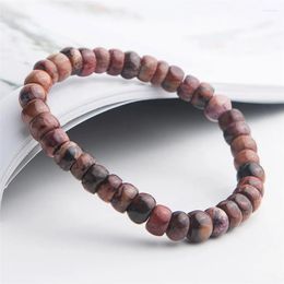 Strand Drop Woman Lady Stretch Crystal Bracelets 7.5mm Abacus Gems Stone Bead Natural Sugilite Bracelet