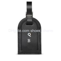 Designer Bags Travel Accessories Lage Tag Personalized Custom Name Initial Stam Bag Logo Label One Color Or Two Drop Delivery Dh0Af