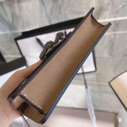 Fashion ladies one-shoulder messenger handbag coin purse wrist bag hand wallet high-quality leather brown268o