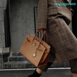 Leather Handbag Elegant Womens Bk Tote Bags Gaoding Ep Palm Patterned Cowhide Platinum Bag 25cm Highend Feel External Seam Platinum Bag 30cm Fashionable Comm HB SL31