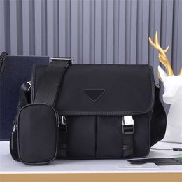 7a Quality Designer Men Women Messenger Bag Canvas Cross-body Nylon Shoulder Black Purse Laptop 2-in-1 Clutch Postman Cross for