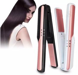 USB Wireless Hair Straightener Portable Mini Flat Iron Cordless Straightening Irons Travel Home Use Hair Styling Tools8814474