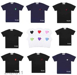 Play Designer Shirts Fashion Cdg Badge Clothes Comfort t Shirt Sleeves Summer Lovers Top Tshirt Designers Z8ZE Z8ZE