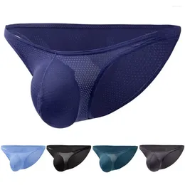 Underpants Men Underwear Non-Fading Super Soft Stretchy Mesh Briefs Bikini Swimwear For Daily Wear