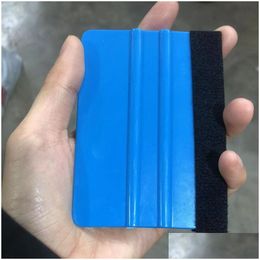 Other Care Cleaning Tools Car Vinyl Film Wrap Scraper Squeegee With Felt Soft Edge Wall Paper Mobile Sn Protector Instal Tool Blue Dr Otsfo