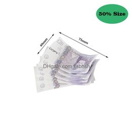 Other Festive Party Supplies 50% Size Aged Prop Money Uk Pounds Gbp Bank Copy 10 20 50 100 Fake Notes For Music Video Develops Ear Dhdl1