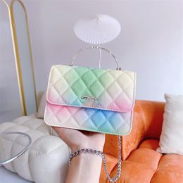 ChaneI 2022CC WOC Series Shoulder Bag Letter Handle Crossbody Bags Rainbow Colour Matching Purses for Women Handbag Slingbag231x