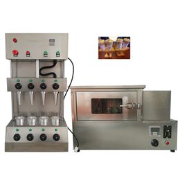 Easy-to-operate hand-held pizza cone machine with rotating oven equipment for home and commercial use