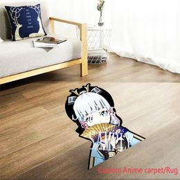 Custom Anime Carpet /rugs Genshin Impact Kamisato Ayaka, Indoor Soft Non-slip Rug,kitchen/bathroom Mat, Creative Decorative Rug