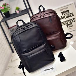 Designer-Men Women Leather Backpack Unisex Large Capacity Shoulder Bags Student School Bookbag Laptop Satchel Travel Rucksack Bag278O