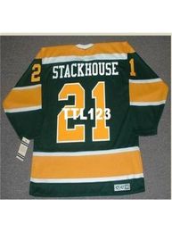740 21 RON STACKHOUSE California Golden Seals 1970 CCM Vintage Hockey Jersey or custom any name or number retro Jersey6353194