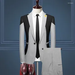 Men's Suits High Quality Clash (suit Trousers) Fashion Business British Dress Suit Youth Formal Decorationtwopiece Set