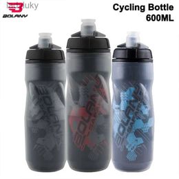 Water Bottles Cages Bolany Bike Water Bottle 600ml Mountain Cycling Water Bottle PP5 Heat-And Ice-protected Bottle Outdoor Sports CupL240124