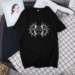Women's T Shirts Loose T-shirt Couple Base Shirt Harajuku Tshirt Y2k Tops Gothic Aesthetic Goth Woman T-shirts Plus Size