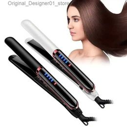Hair Straighteners Hair Straightener Fast Heating Negative Ionic Electric Splint Plat Straight Curly Hair 2 In 1 Professional Anti Scald Flat Iron Q240124