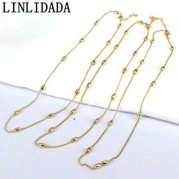 Necklaces 20Pcs Minimalist Gold Plated Link Chains Bead Chains Necklaces Latest Jewellery Design For Jewellery Making Necklaces Accessories