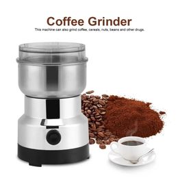 Mills Electric Coffee Bean Milling Hine Stainless Steel Coffee Bean Grinder Home Coffee Grinding Tools 220v Eu Plug Molinillo Cafe