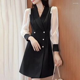 Women's Trench Coats 2024 Spring Summer Double-Breasted Windbreaker Jacket Waist Fashion Long Sleeve Dress Autumn Coat Female