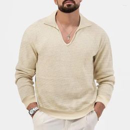 Men's Polos 2024 Casual Long Sleeve Polo Shirt Streetwear Lapel U Neck Cardigan Breathable Pullover Summer Luxury Clothing