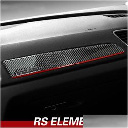 Other Auto Parts Car Interior Moding Carbon Fibre Door Panel Trim Er Copilot Dashboard Sticker Styling For Q3 2013- Drop Delivery Auto Otqvn