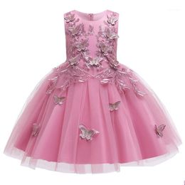 In Stock Flower Girl Dresses Girls Kids For Elegant Princess Dress 2021 Summer Wedding And Party Children Gown Costume1 Drop Deliver Dhtde