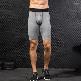 Gym Clothing Men's Tight-fitting Fitness Shorts Sports Training Yoga Running Pants Sweat-absorbent Moisture-wicking Quick-dryi