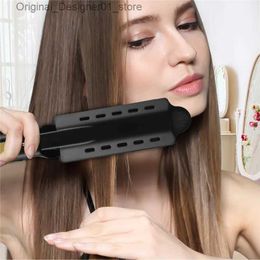 Hair Straighteners Professional Titanium Alloy Hair Straightener Wide Plate Flat Iron Temperature Adjustable with Venting Hole Straightening Iron Q240124