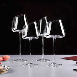 Wine Glasses 4/2/1Pc High-end Long Stem Goblet Red Wine Glass Cup Kitchen Tool Champagne Glass Bordeaux Burgundy Wedding Party Gift Glassware Q240124