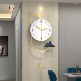 Wall Clocks Aesthetic Mural Nordic Interior Living Room Unusual Metal Stylish Duvar Saati Design Home
