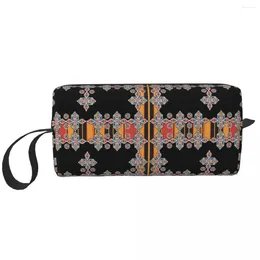 Cosmetic Bags Kabyle Jewelry Makeup Bag Travel Men Women Berbers Amazigh Toiletry Dopp Kit