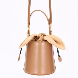 Women fashion shoulder bags Mini bucket crossbody with bow Personalised casual bags adjustable single belt factory direct 285R