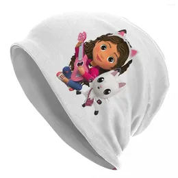 Berets Gabby's Dollhouse Skullies Beanies Hats Anime Fashion Unisex Outdoor Cap Warm Dual-use Bonnet Knit Hat