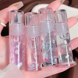 Lip Gloss Cotton Candy Transparent Lip Transparent Lip Gloss Lasting Clear Gloss Moisturizing Mirror Lipstick Oil Moisturizing Lip J6N5