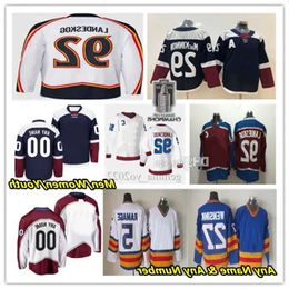 Cale Makar Colorado Reverse Retro Hockey Jerseys Gabriel Landeskog Nathan Mackinnon Mikko Rantanen Valeri Nichushkin Josh Manson Devon To Hig