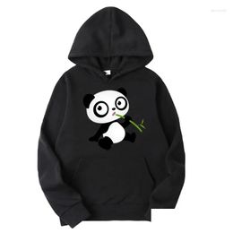 Womens Hoodies Sweatshirts Spring And Autumn Loose Cute Panda Printing Plover Ladies Casual Hooded Daily Clothes Oversize For Female D Otaym