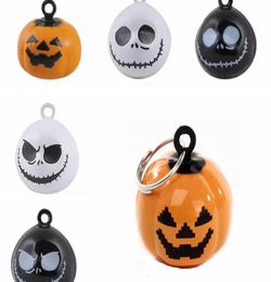 Halloween pumpkin skull Jingle Bell Pet puppy kitten cat Decorations Pendants Key DIY for collar leashes necklace Dog Accessories1266058