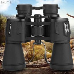 Telescopes Luxun 20x50 High Maginification Zoom Porro Binocular HD Military Powerful Optical Telescope Wide Angle for Outdoor Hunting YQ240124