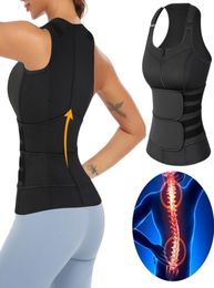 Women Adjustable Posture Corrector Back Support Strap Shoulder Lumbar Waist Spine Brace Pain Relief Orthopedic Belt 2206303448164