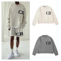 Men Sweater Cole Buxton Minimalist Best Quality Letter Knit Jacquard Loose Knitted Sweater Wool Couple Clothing 240124