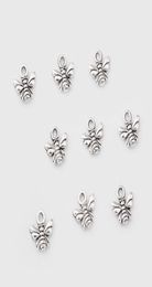 200Pcs alloy Bee Antique silver Charms Pendant For necklace Jewellery Making findings Craft 11x10mm1241099