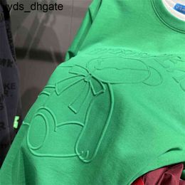 Botteg Venetas t Shirt Classic Designer Brand Green Men's Wear Youth Bear Three-dimensional Printing Loose T-shirt Bird Home High 80J5 EYHM