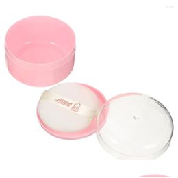 Sponges Applicators Cotton Makeup Body Powder Puff Box Loose Container Portable Baby Storage Holder With Drop Delivery Health Beauty T Otfrz