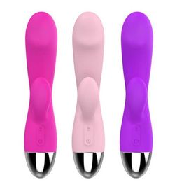 Double Shock Massage Stick Multi frequency Strong Vibration G-point Stimulating Female Masturbation Device Adult Sexual Products 231129