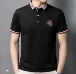 Men's T-Shirts Light Luxury POLO Shirt Men's Short Sleeve T-shirt High End Polo Collar Men's Half Sleeve T-shirt Embroidery Casual Light Business Men's Wear