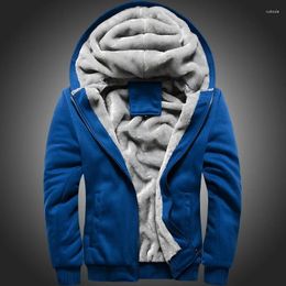 Men's Hoodies Mens Winter M-5XL Fur Sweater Hooded Korean Sports Plush Thickened Coat Warm Baseball Uniform With Hat Zipper Design