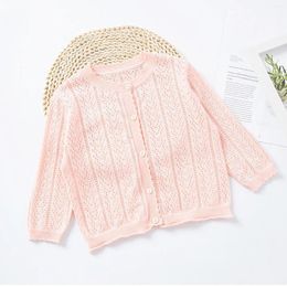 Jackets Fashion Children Cardigans Thin Autumn Knit Cardigan Clothing Suitable For Homewear High Quality