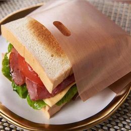 Disposable Dinnerware Sandwich Bag Reusable Temperature Resistant Baking Non-Stick Bread For Oven Grilled Cheese Sandwish Pizza