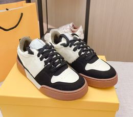 New Designer Luxury Casual Shoes Screener embellished canvas-trimmed leather sneakers 35-40