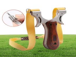 Powerful Slings Hunting High Quality Stainless steel Rubber Band Outdoor High Precision Shooting Slings8115648